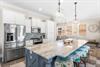 Kitchen with Large Island and Bar Seating for 4