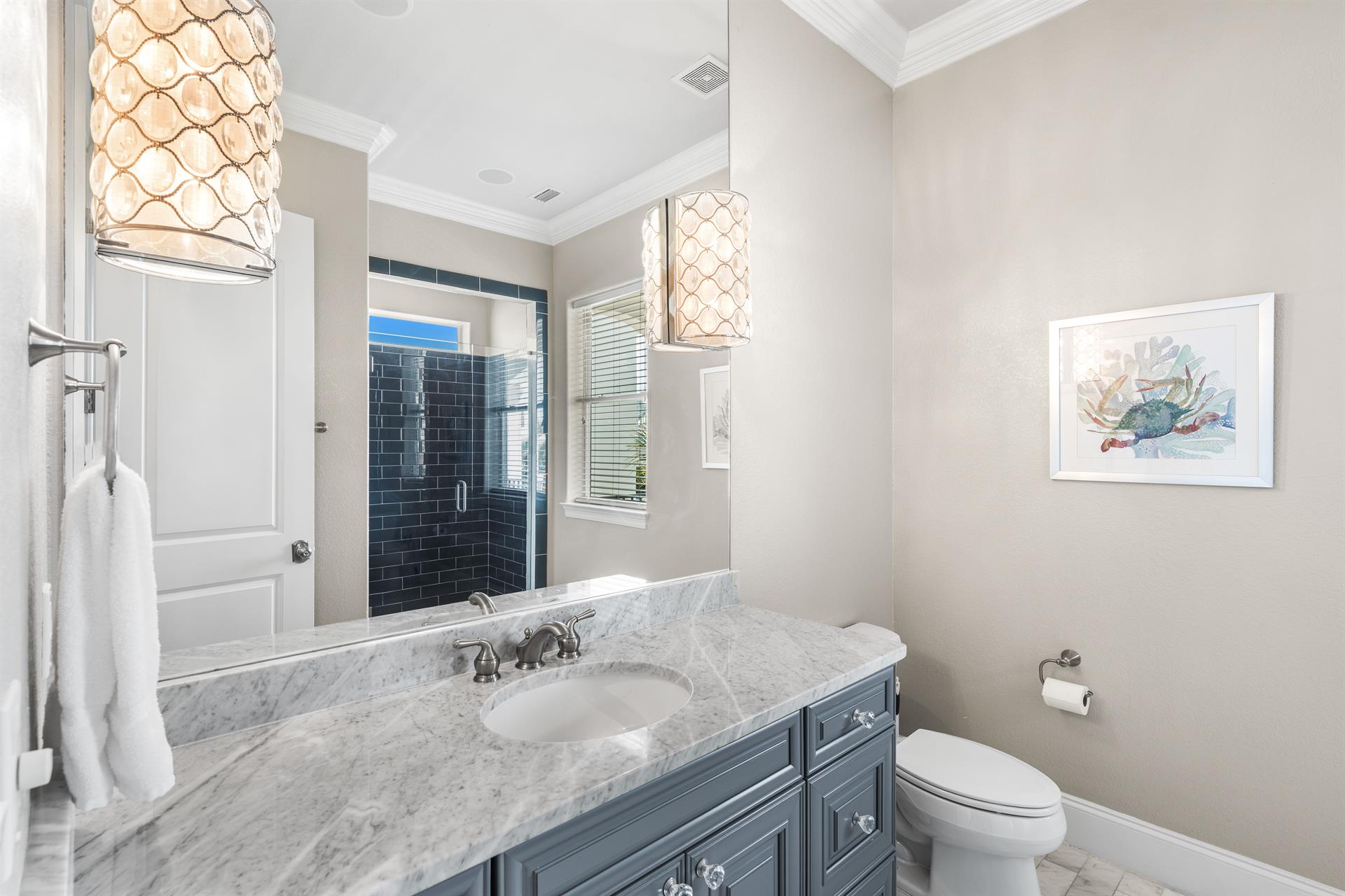 2nd Floor Private Full Bathroom with Walk In Shower