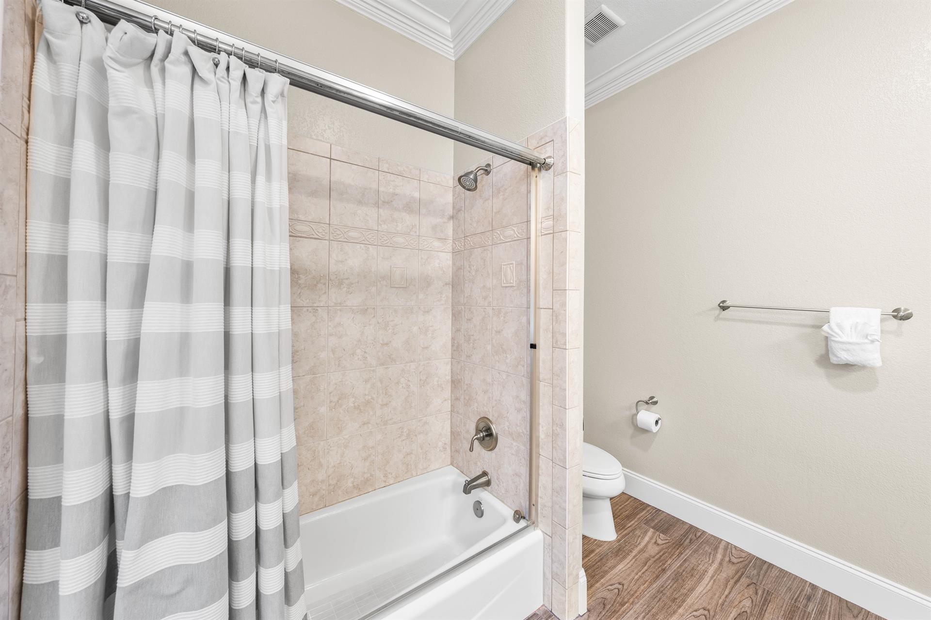 Private Bathroom with ShowerTub Combo