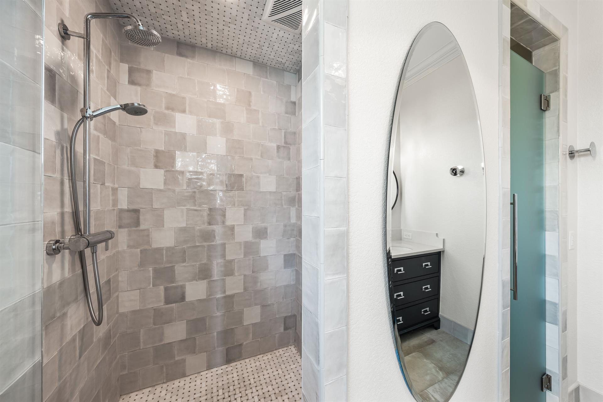 Private Bath with Walk In Shower