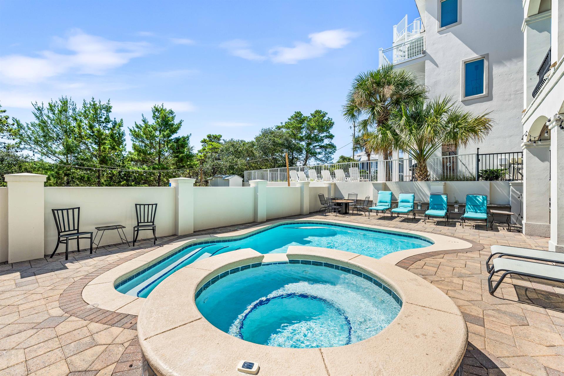 Private Deck Area with Pool, Spa and Plenty of Seating