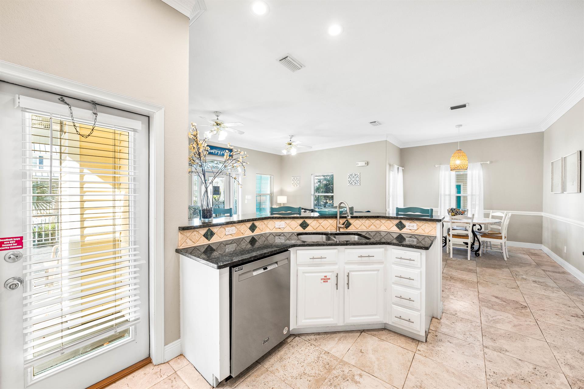 Fully Stocked Kitchen with Separate Access to the Wraparound Porch