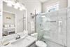 Full Bathroom with WalkIn Shower for the Queen Bedroom on First Floor