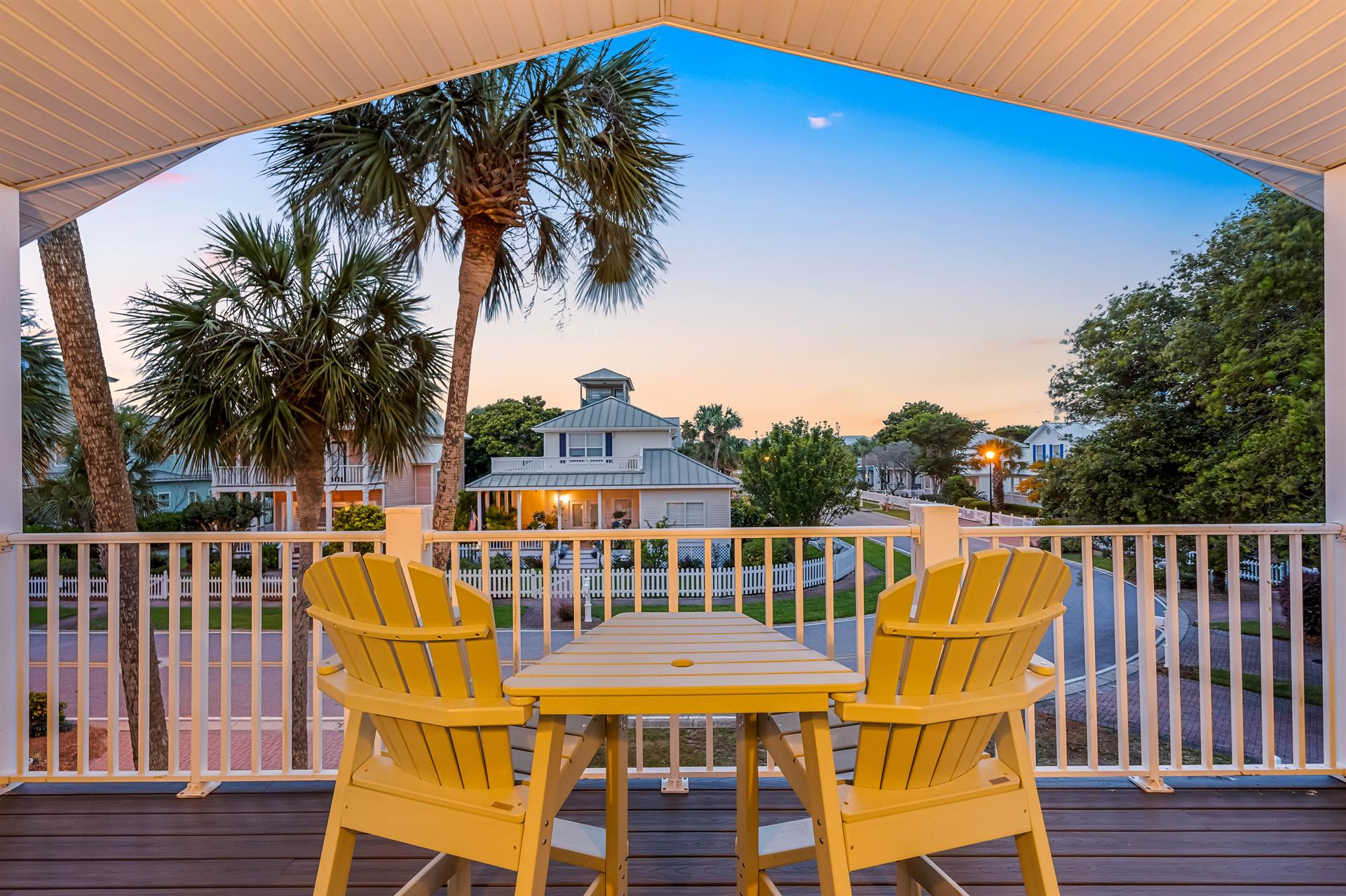 Enjoy morning coffee or an evening cocktails from the balcony off the primary bedroom on the 2nd floor.