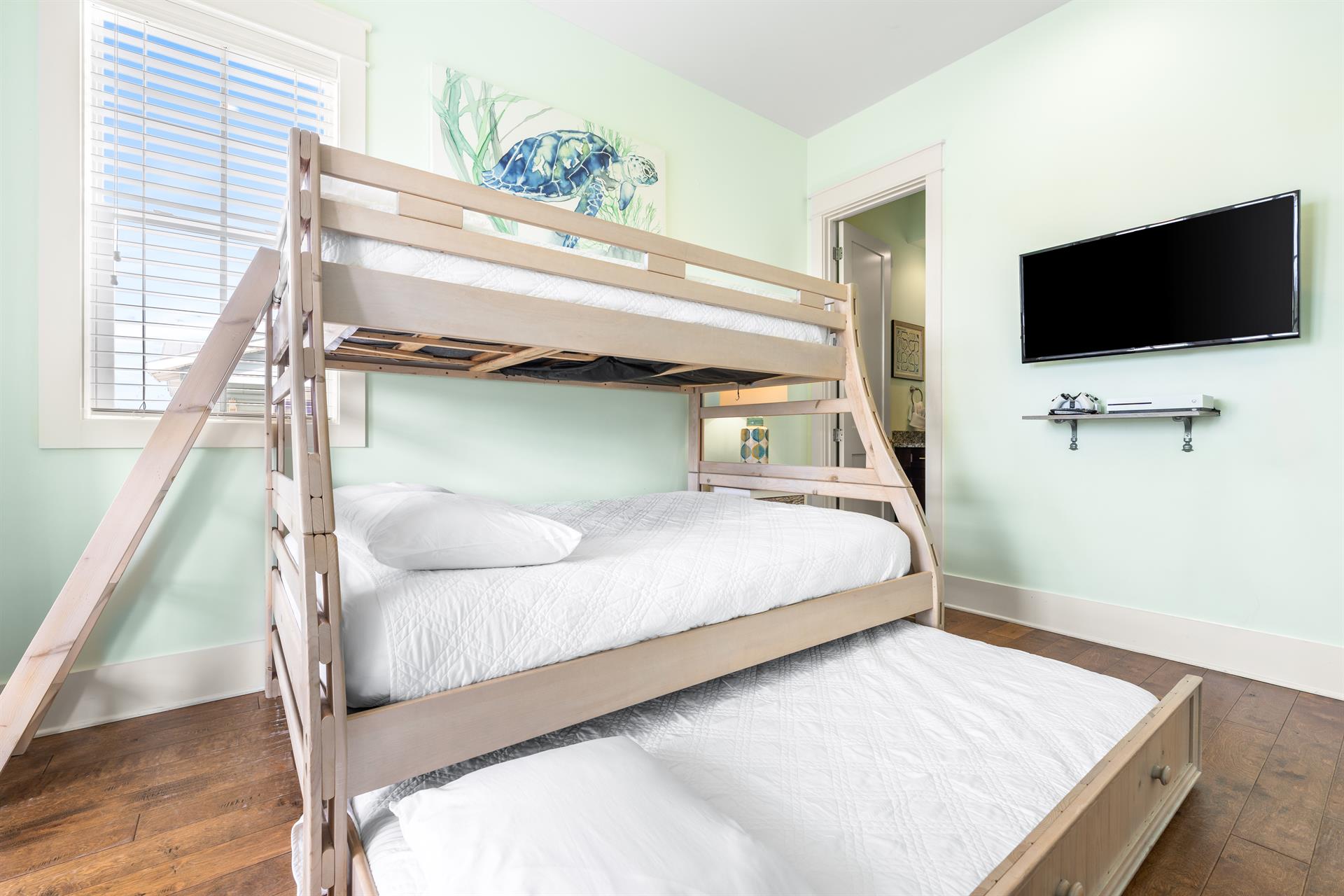 Third Floor Bunkroom Twin Over Full with Twin Trundle