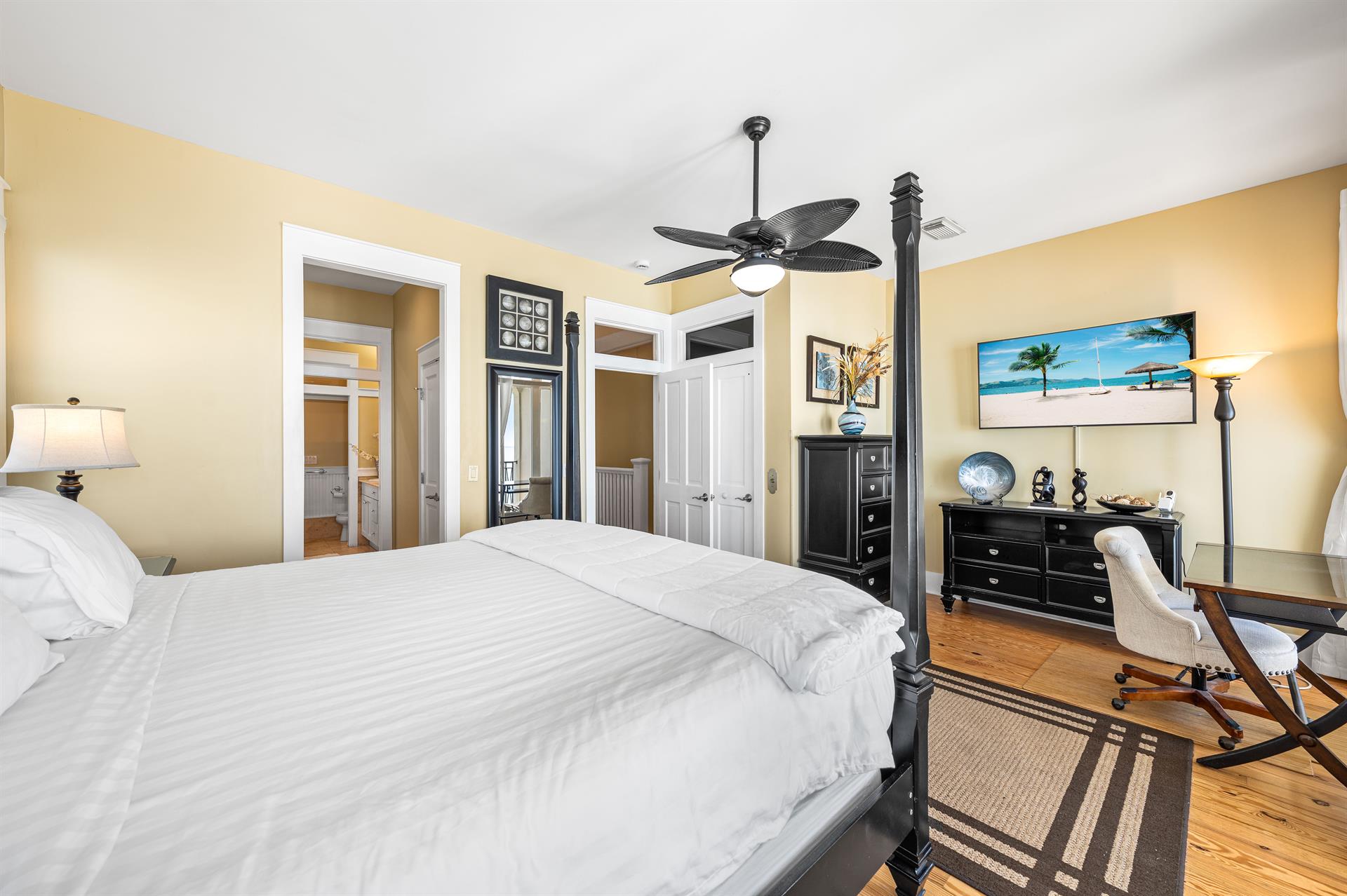 Primary Third Floor ensuite King Bedroom.