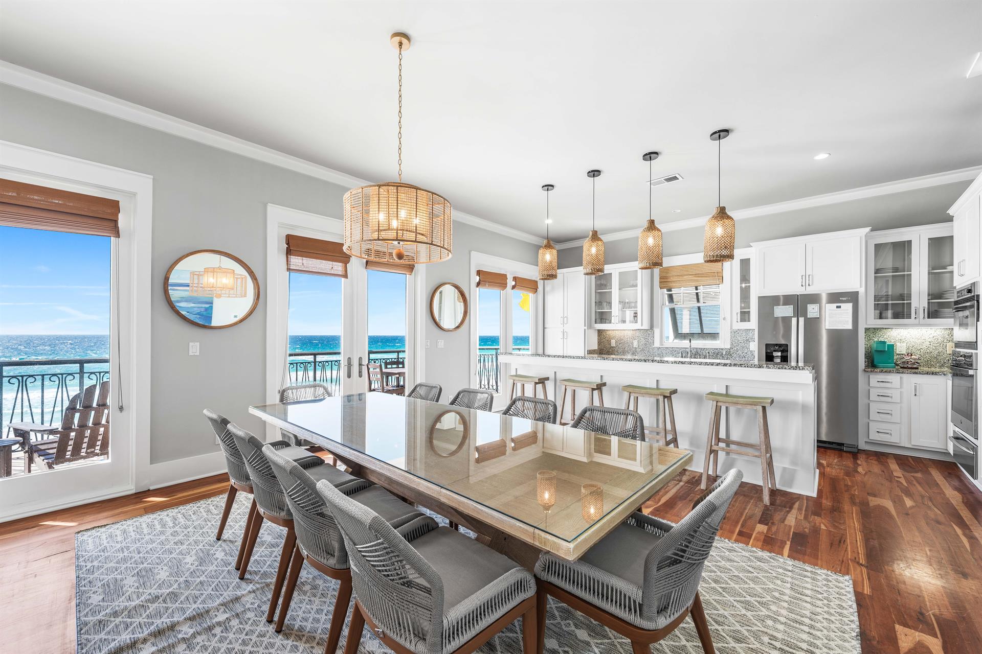 Dining Table for 10 and Bar Seating for 4