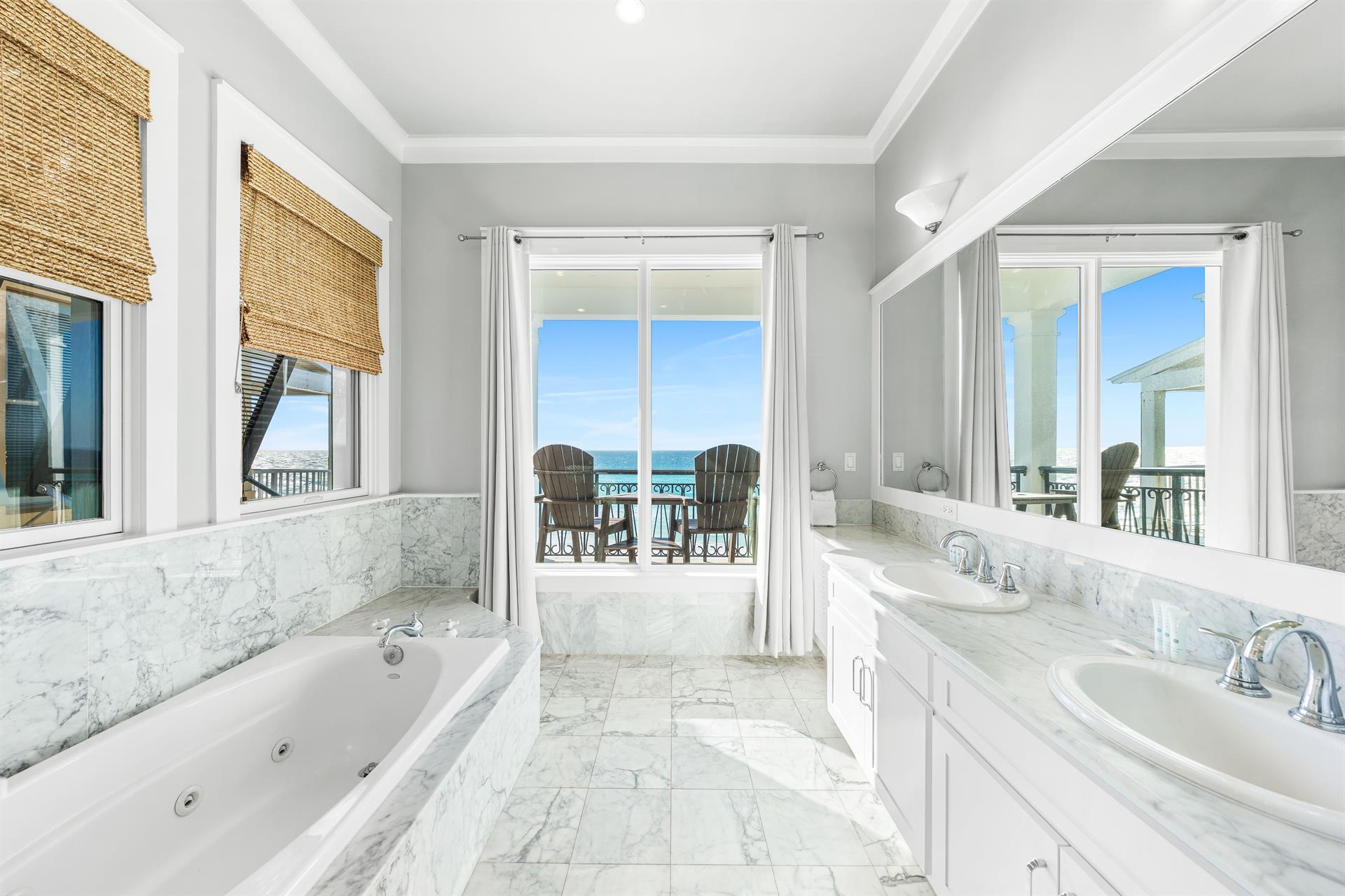 Primary Bathroom with Soaking Tub and WalkIn Shower