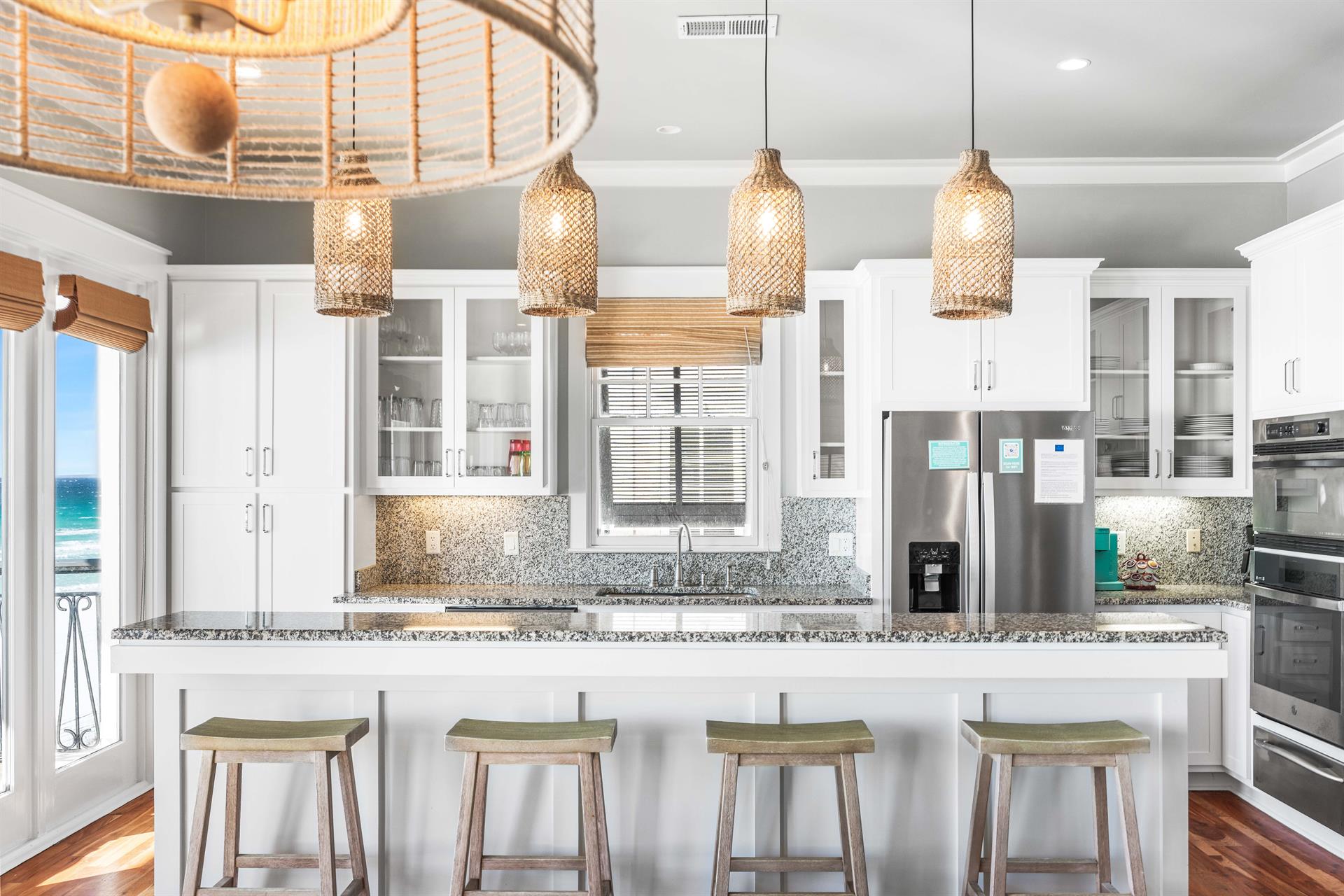 Fully Stocked Open Kitchen