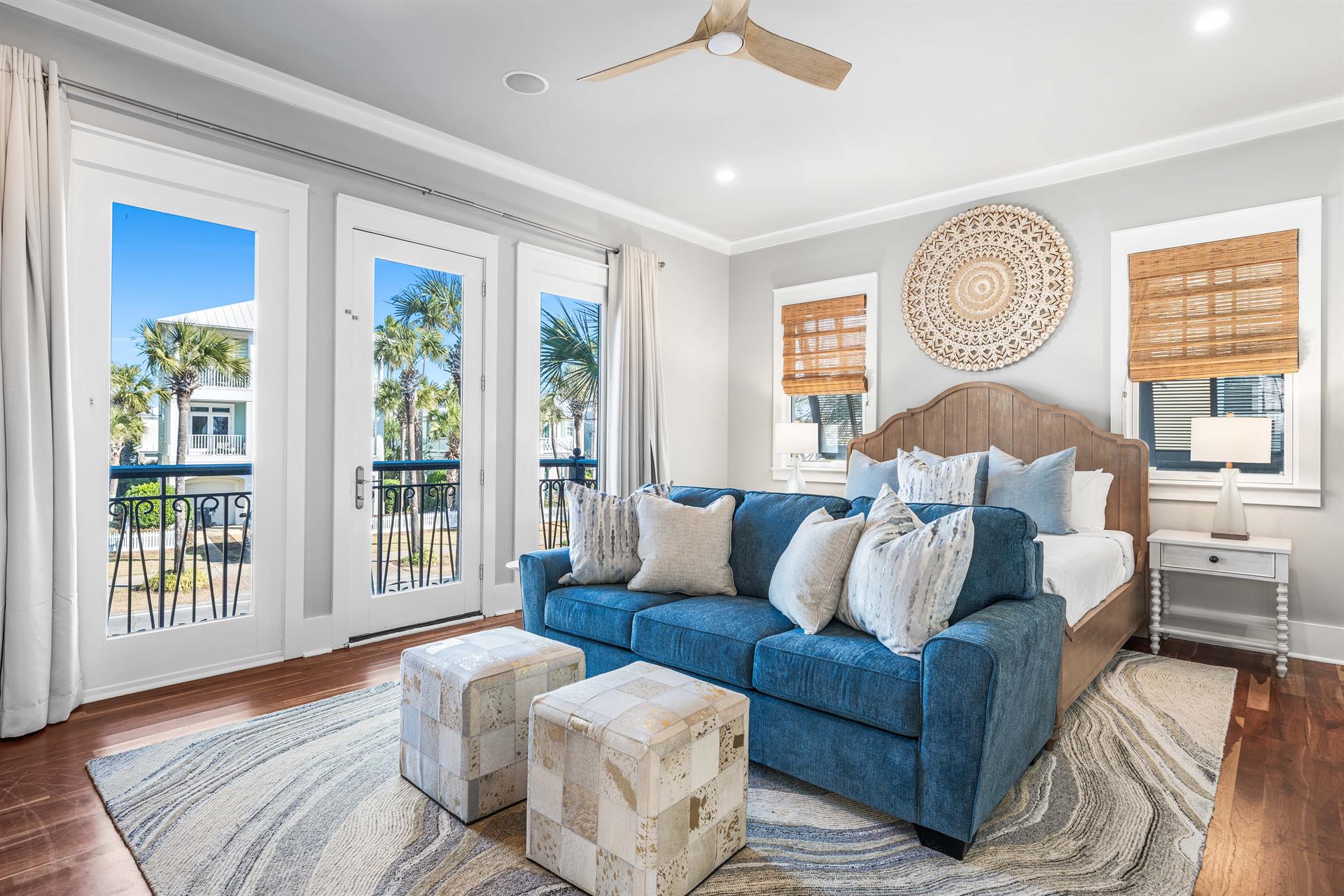 Large 2nd Floor King Bedroom with Sleeper Sofa, Walk In Closet and Private Bathroom