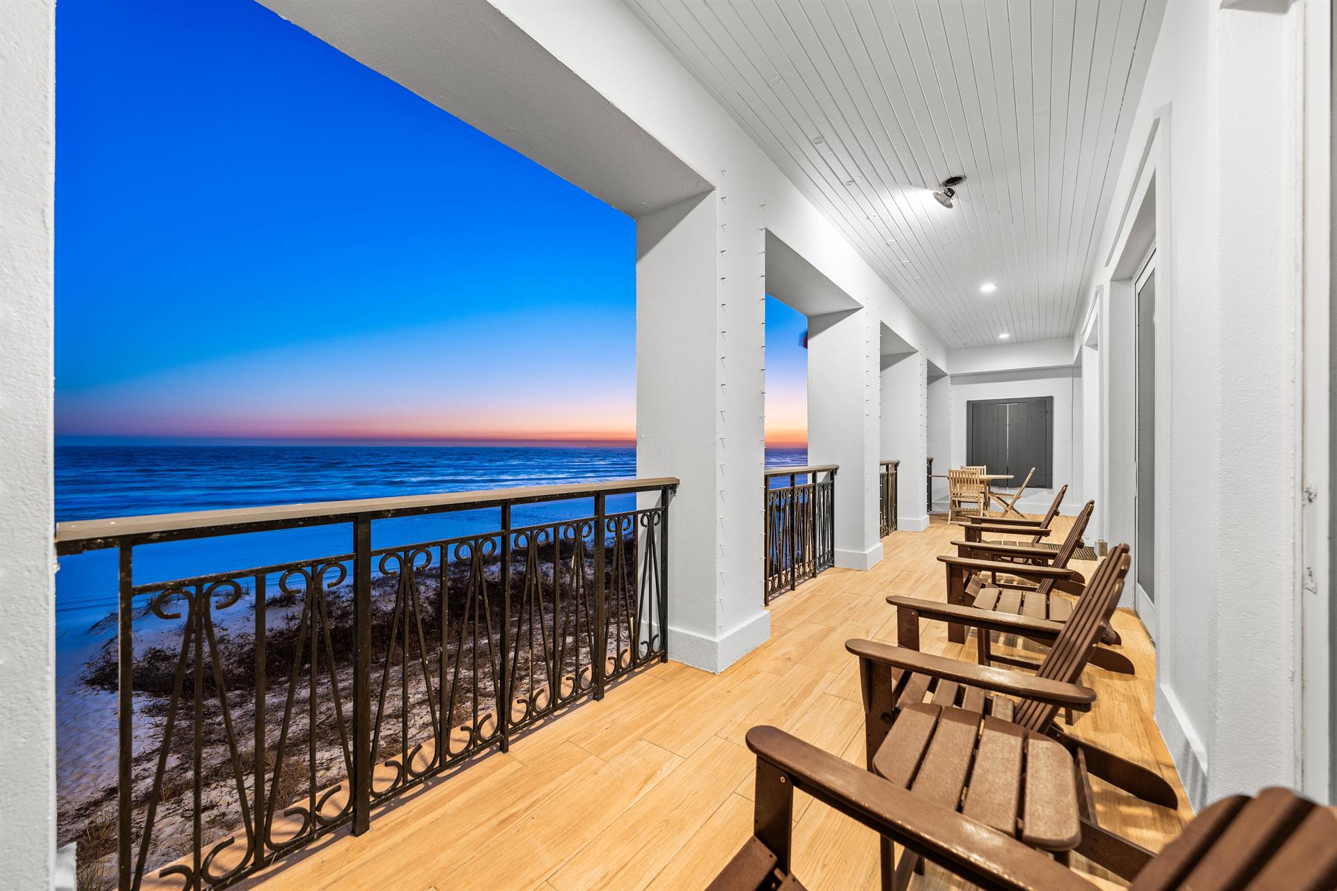 1st Floor Covered Balcony with Polywood Furniture