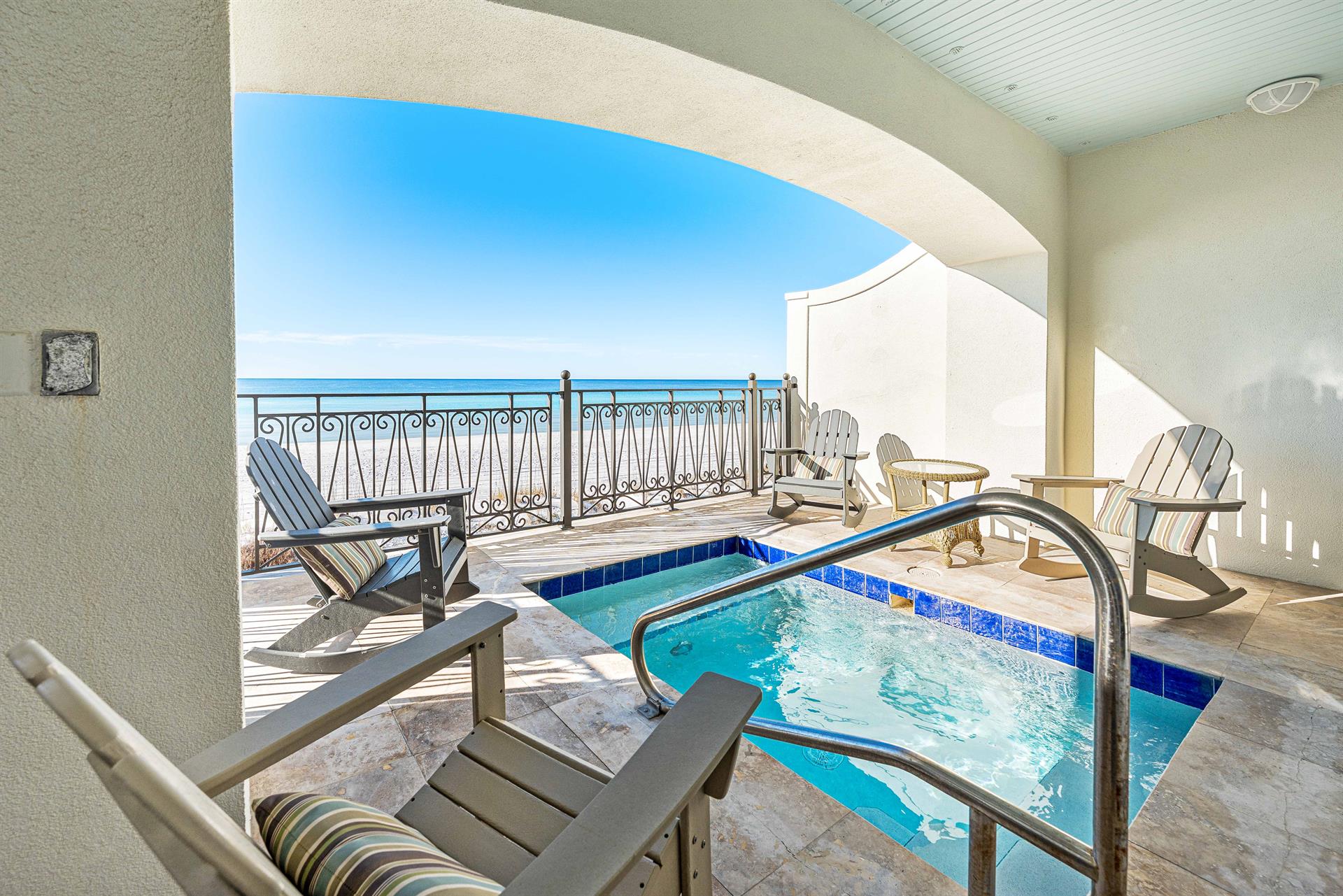 Private Pool with Plenty of Seating