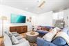 First Floor Cabana Living Pool Area with Full Size Fridge and Coffee Bar and Beverage Cooler 75 Smart TV