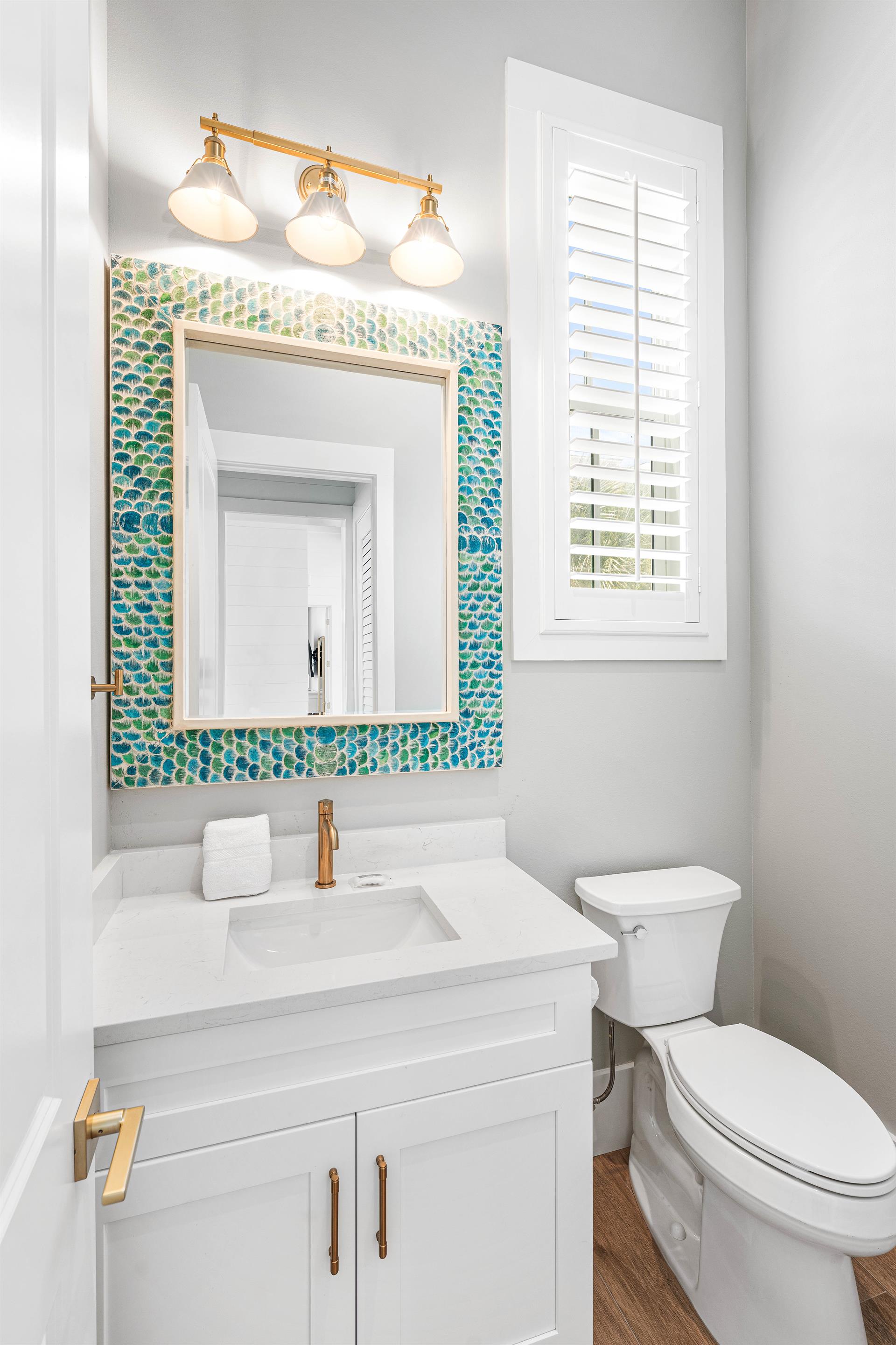 Second Floor Guest Bath Just off of the KitchenLiving