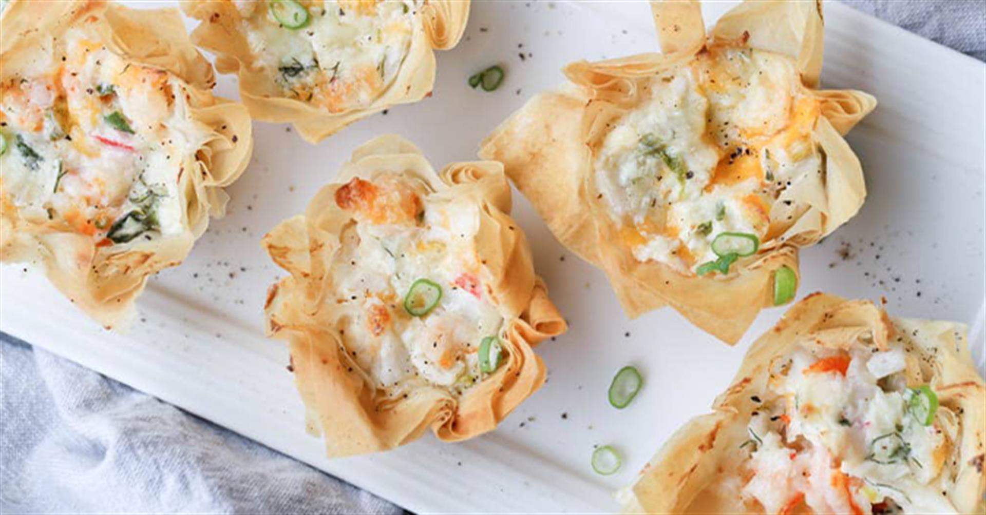 Seafood Phyllo Cups Recipe