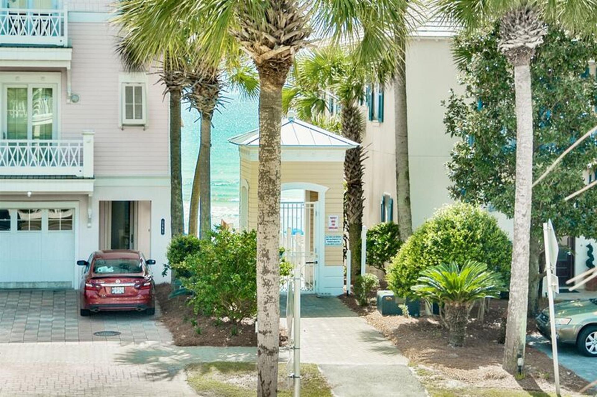 Private Gated Beach Access Directly Across the Street   This is Your View from the 2nd Floor Covered Balcony at Southern Comfort