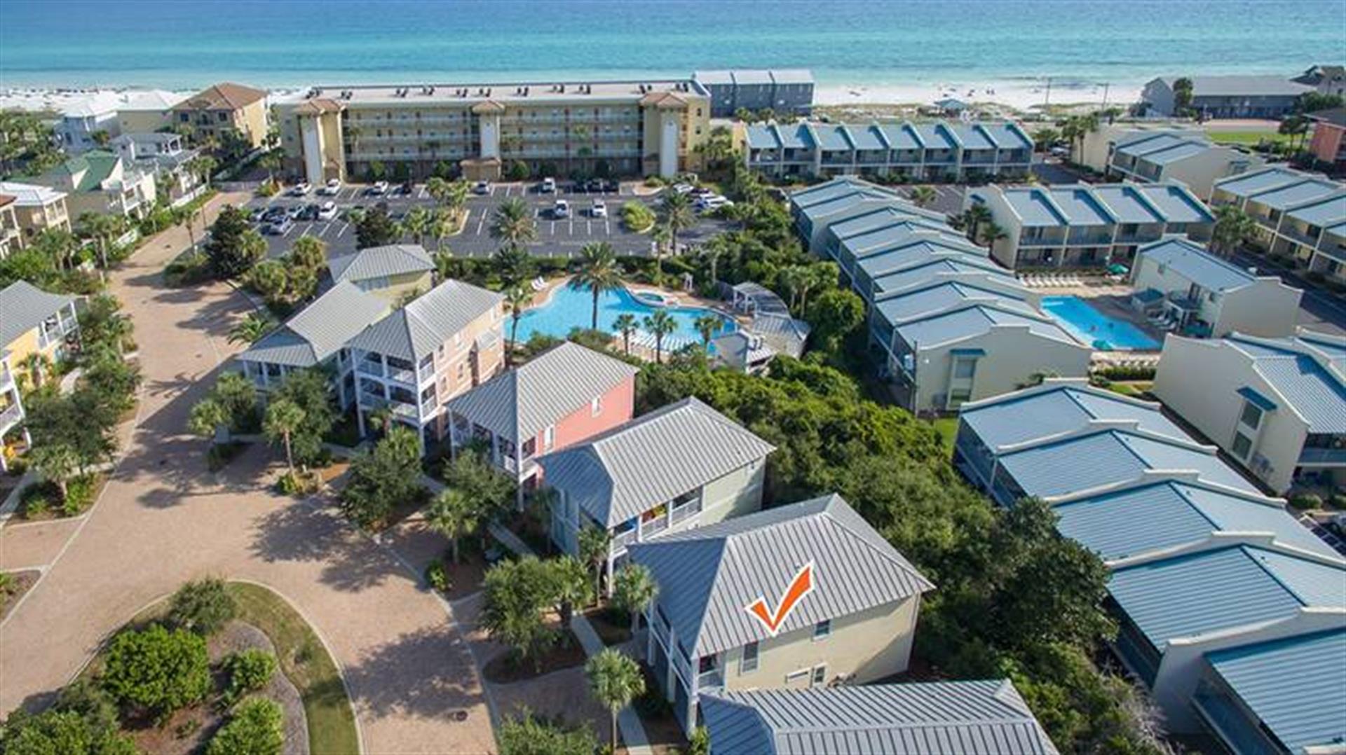 View of Sandy Toes with its close proximity to the  white sands and turquoise blue waters