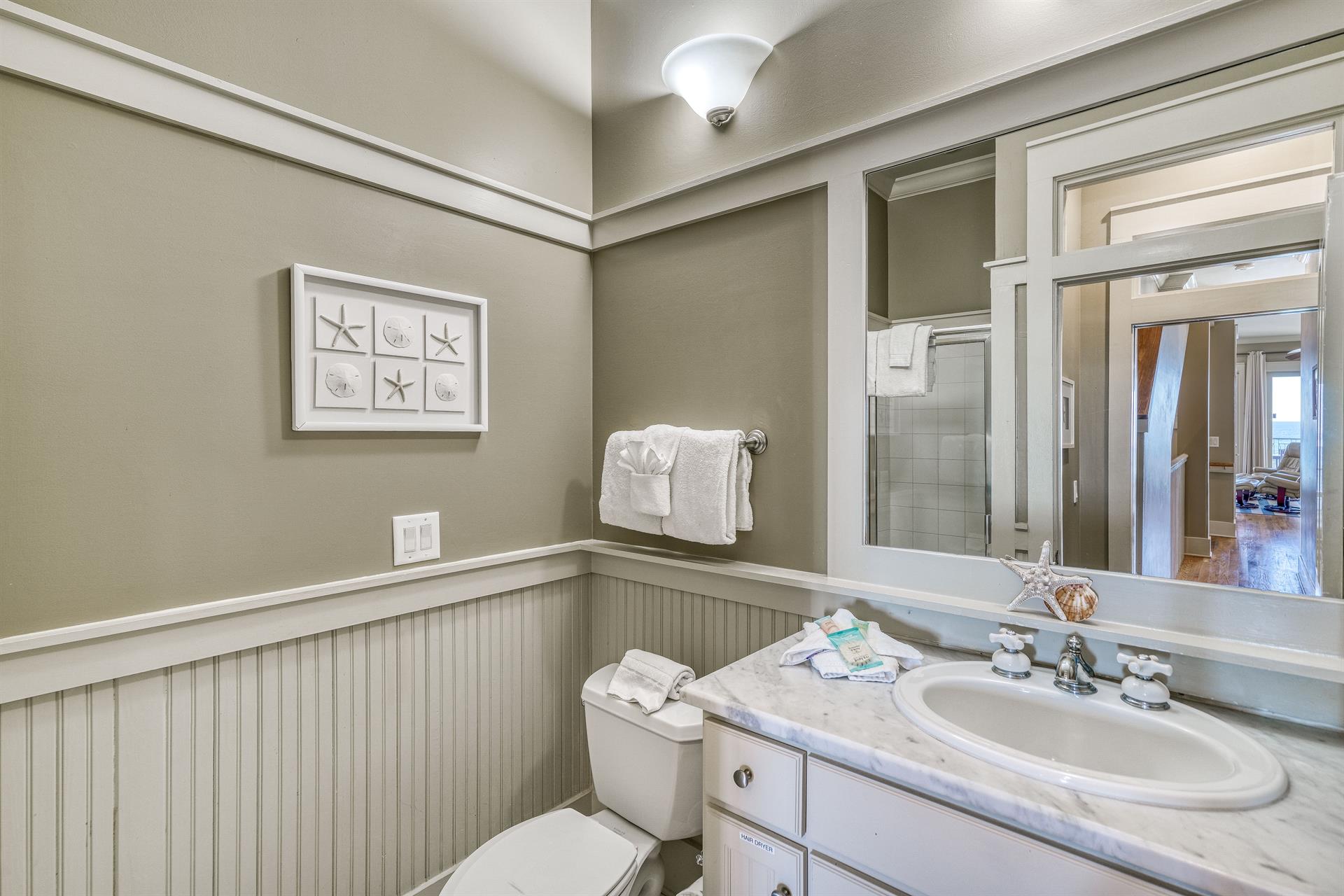 2nd Floor Ensuite Bathroom With WalkIn Shower for the King Guest Bedroom