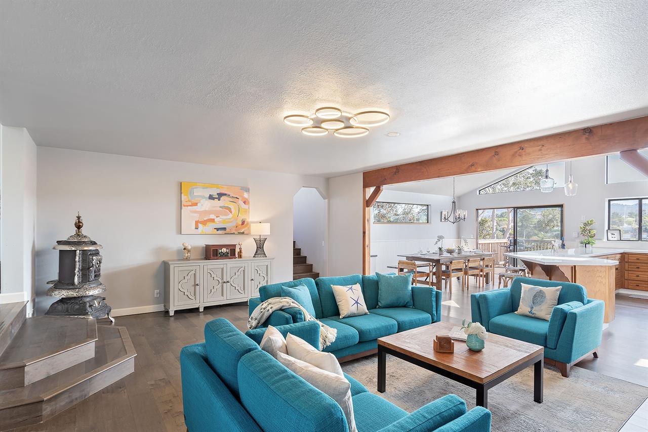 Family Room with an HDTV