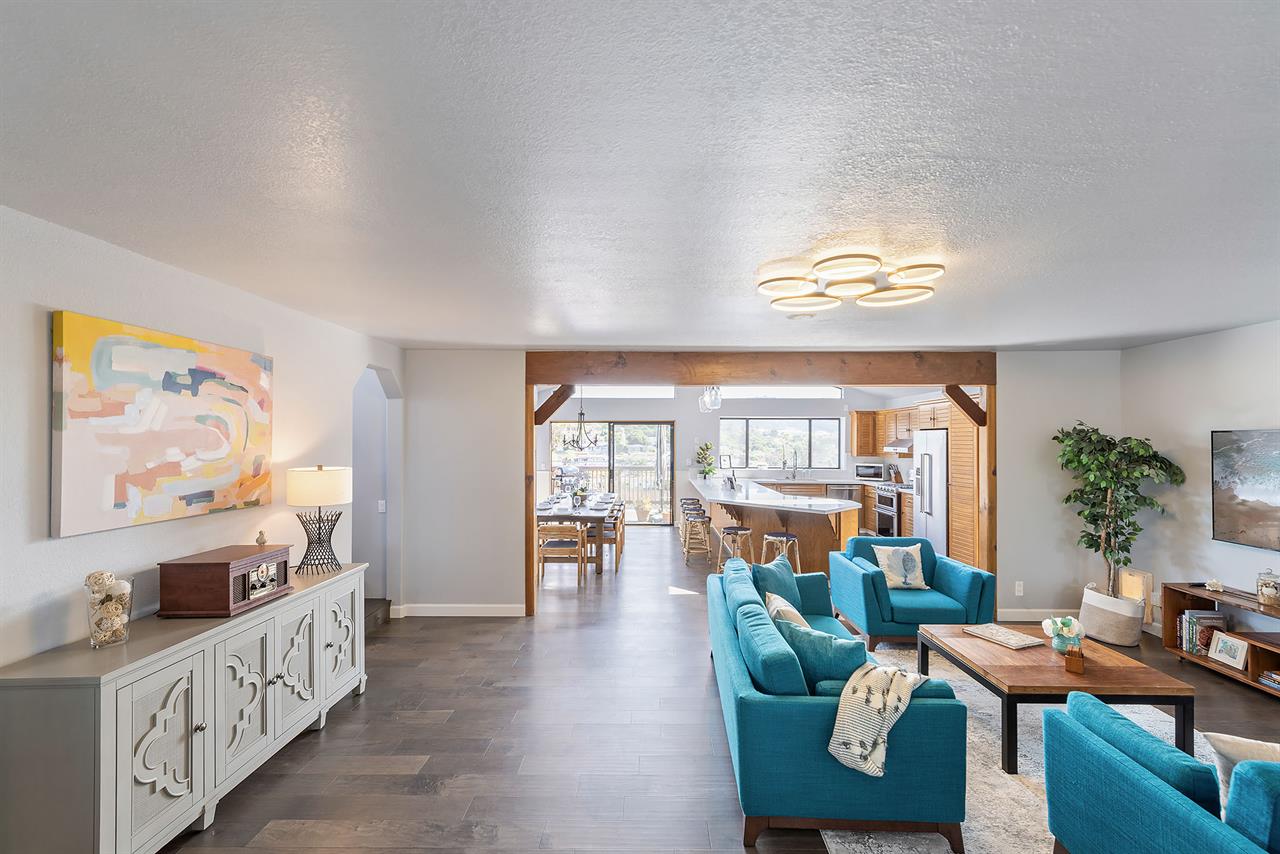 Family Room Between Living Room and Kitchen