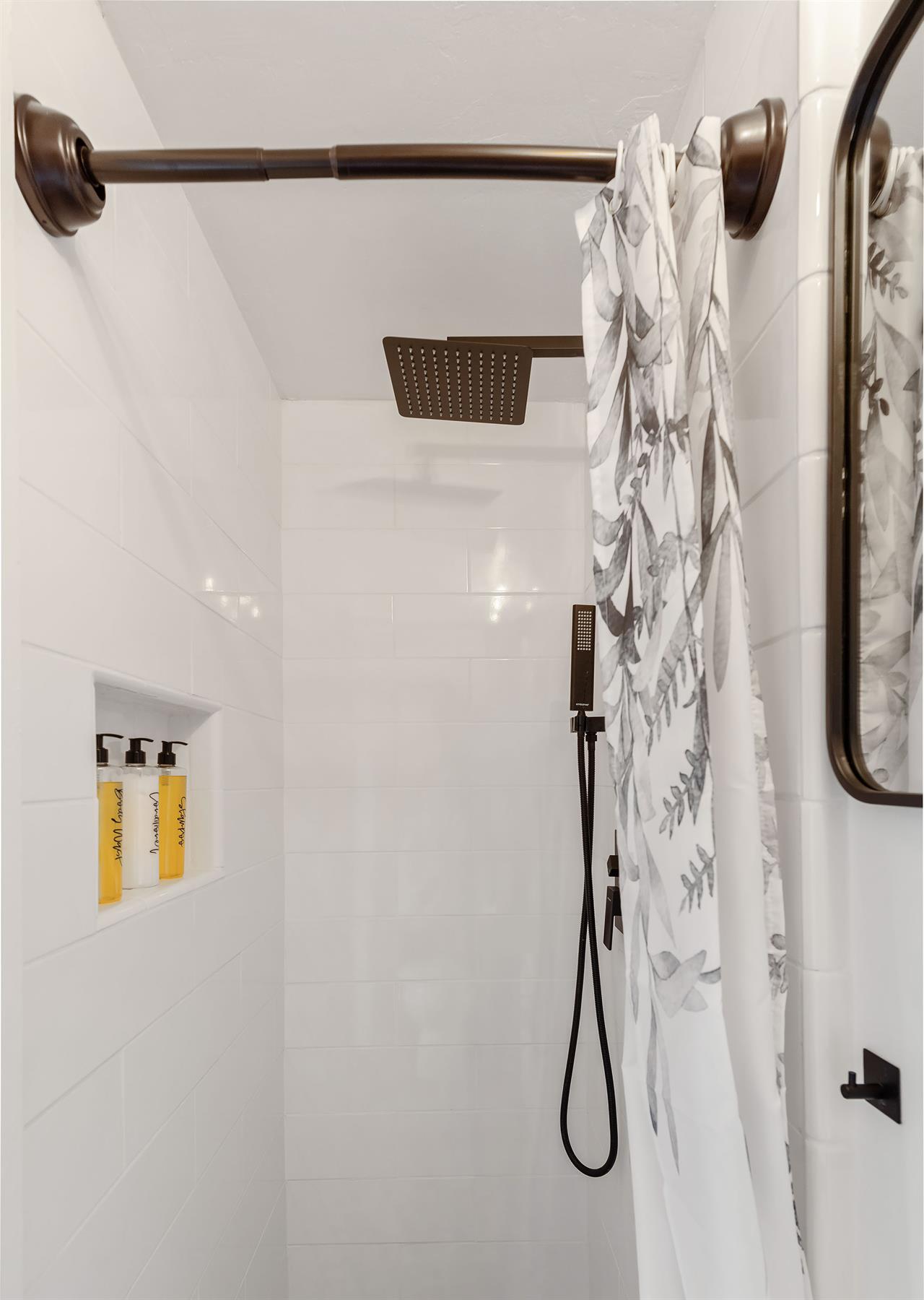 En Suite Bath in Bedroom 4 with a Small Shower