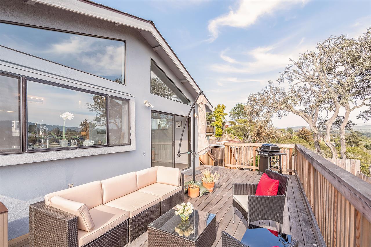 Outdoor Deck with a Gas Grill