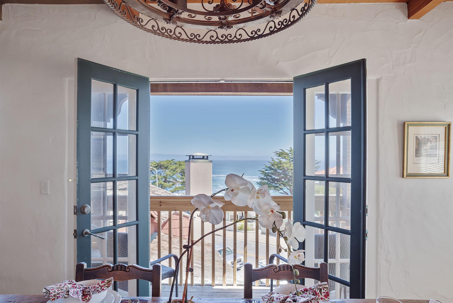 Dining Area with Beautiful Monterey Bay Views