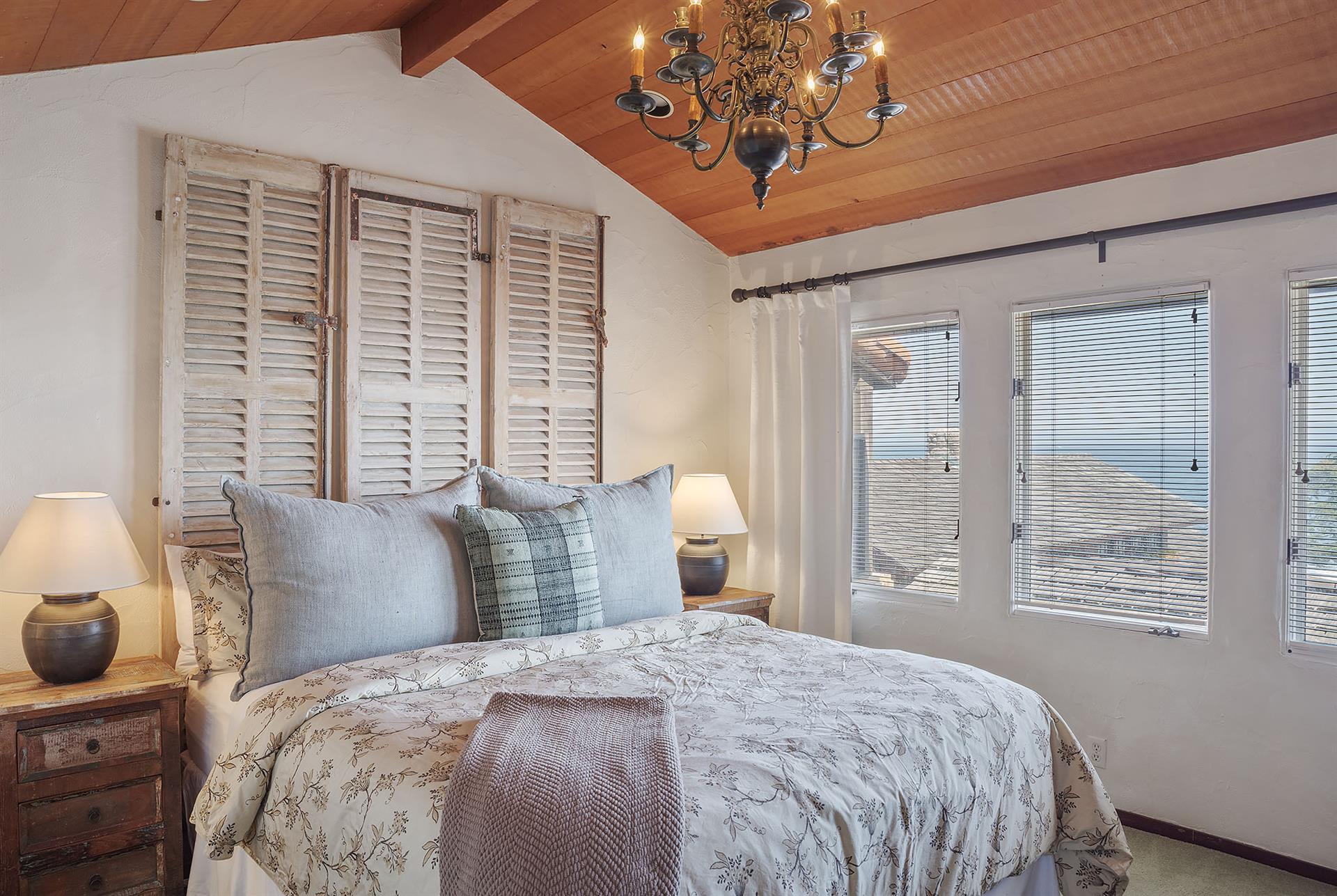 Master Bedroom with Amazing Ocean Views and King Bed