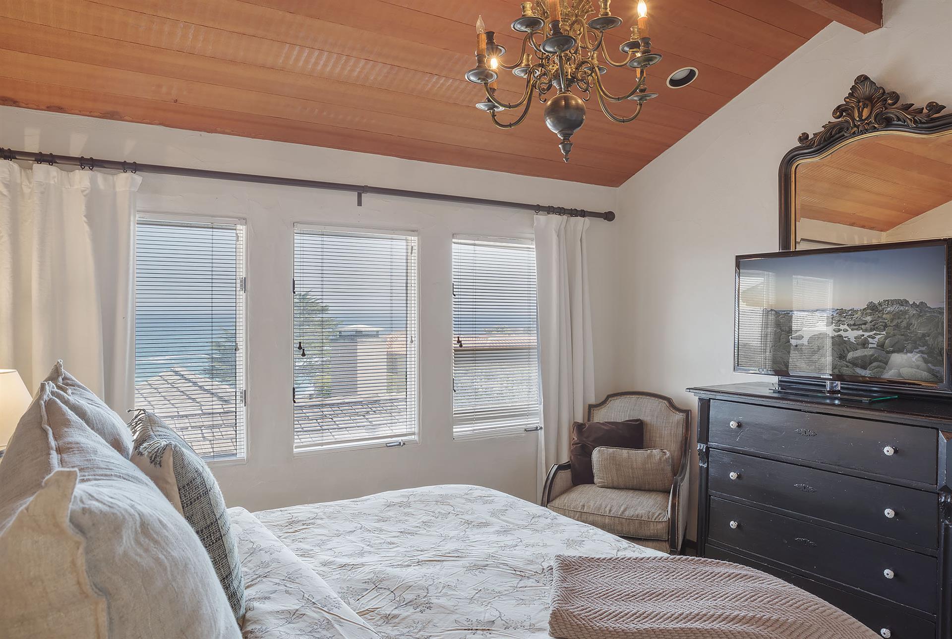 Master Bedroom with Amazing Ocean Views and King Bed