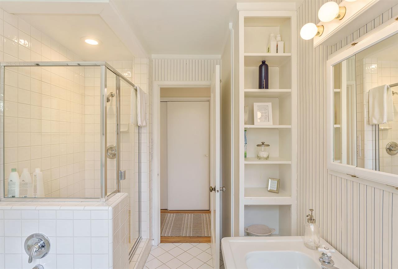 Hall Bath has a Shower and Separate Tub