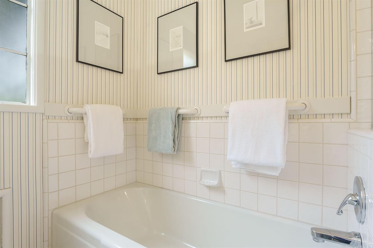 Hall Bath has a Shower and Separate Tub