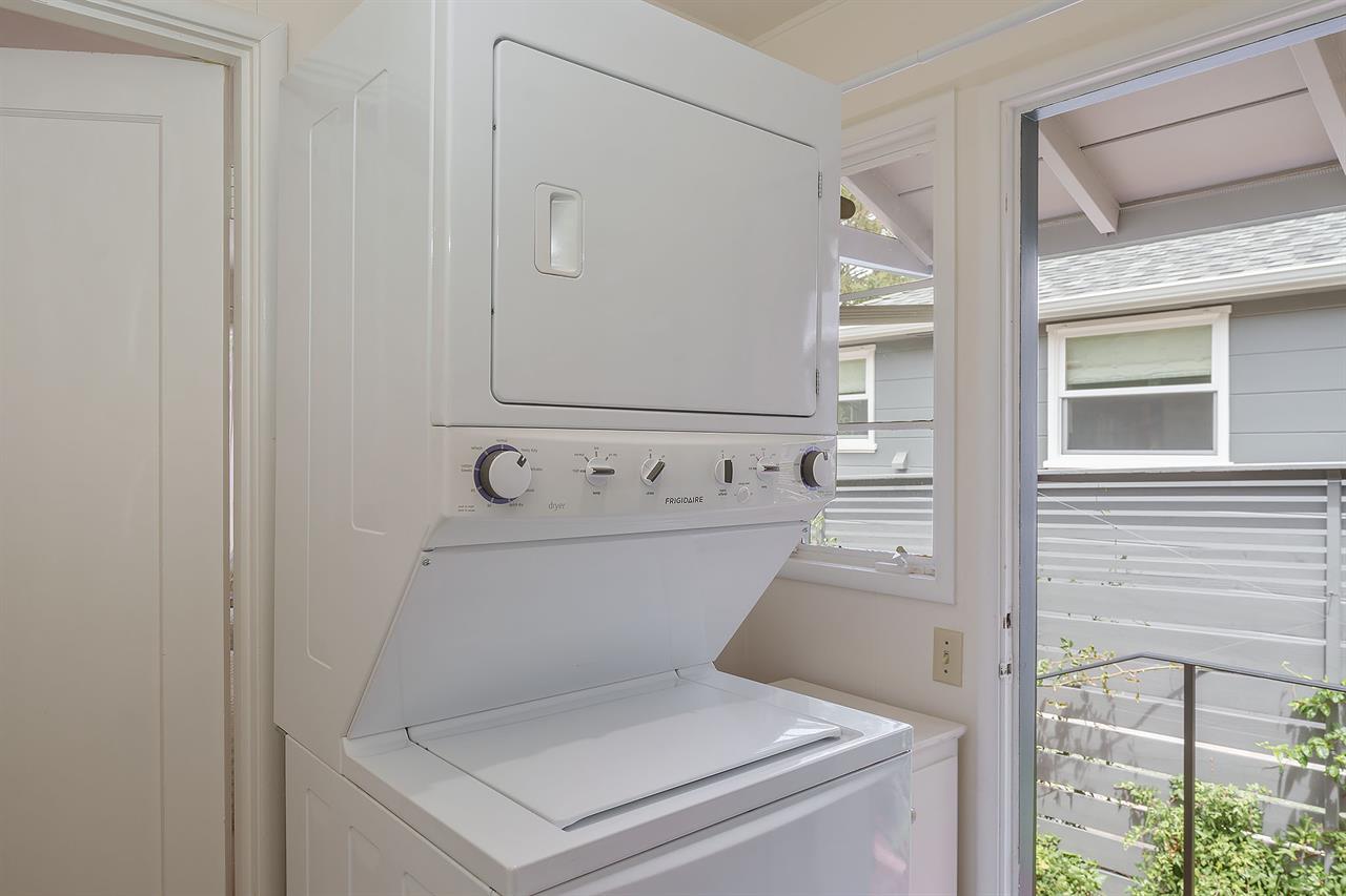 Washer and Dryer Next to the Kitchen