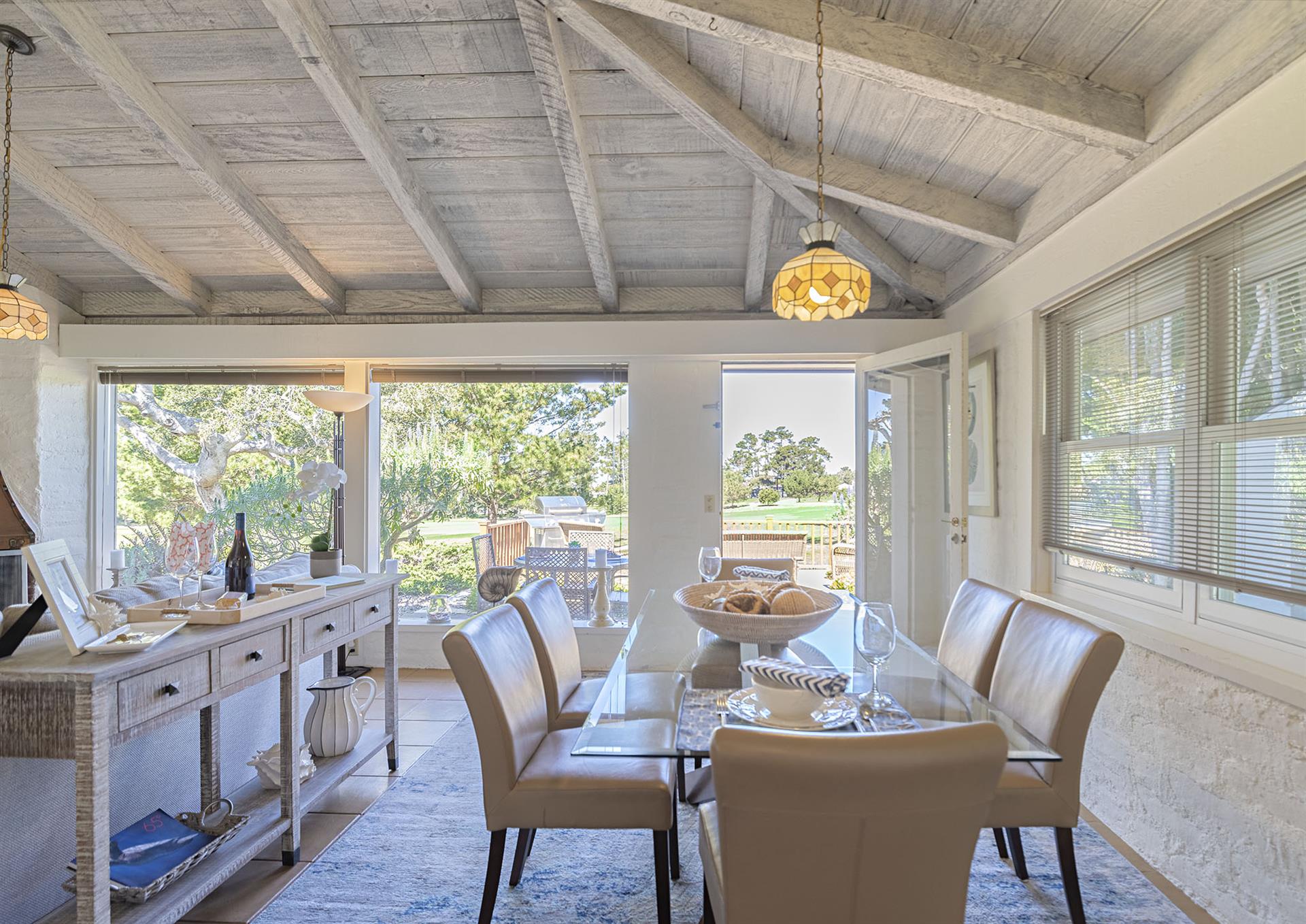 Dining Area Looking to the Golf Course View