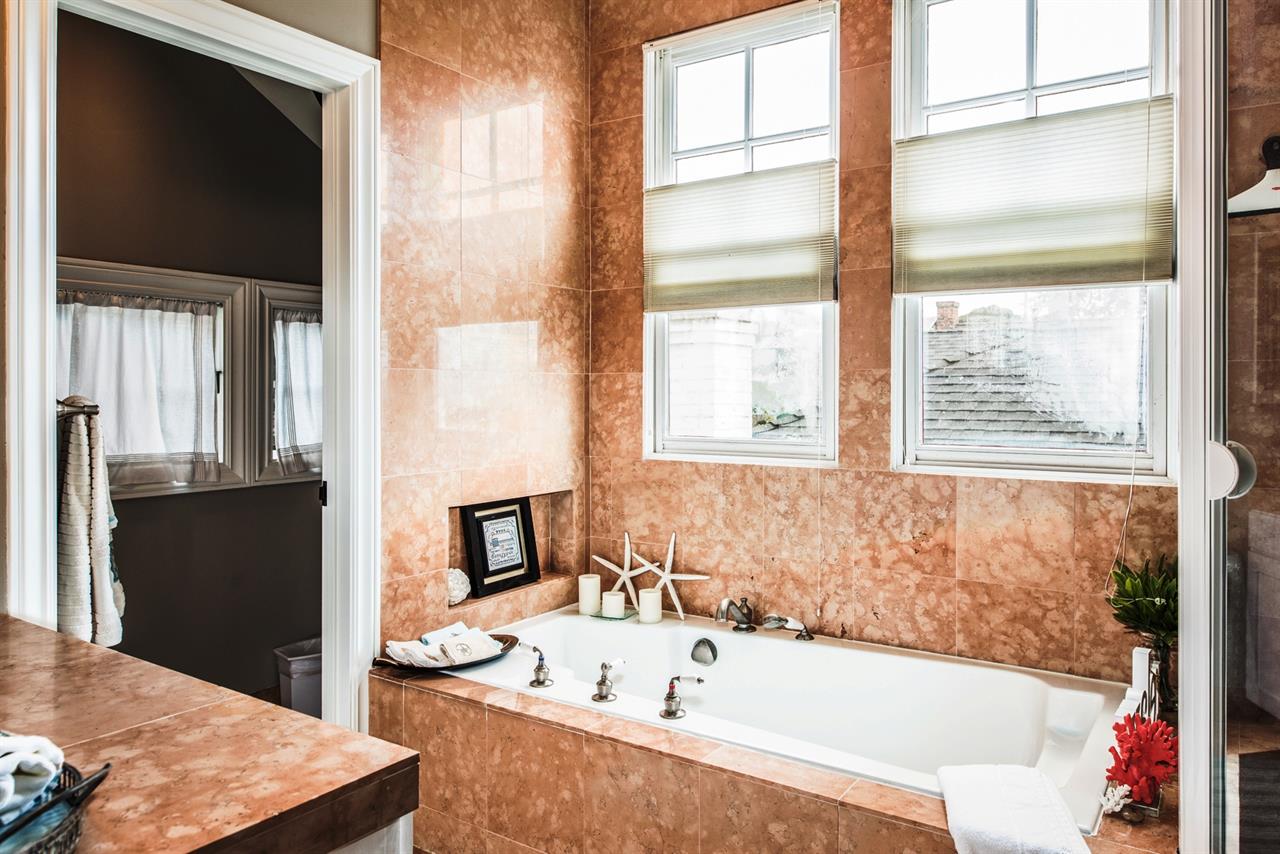 En Suite Bath has Soaking Tub and Separate Shower