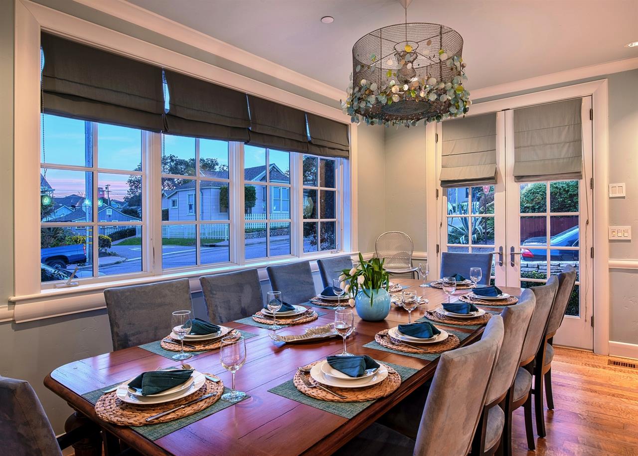 Dining Area Next to the Kitchen Seats 10 Guests