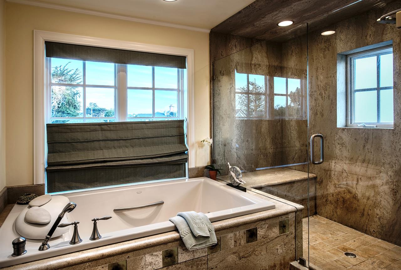 En Suite with Soaking Tub, Shower, Towel Warmers, Heated Floor