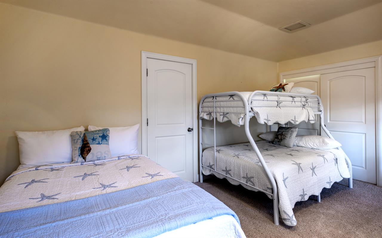 Bedroom 2 has Full Bed and a Twin UpperFull Lower Bunk Bed