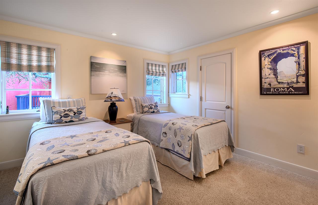 Bedroom 3 has 2 Twins or 1 Split King with Foam Topper