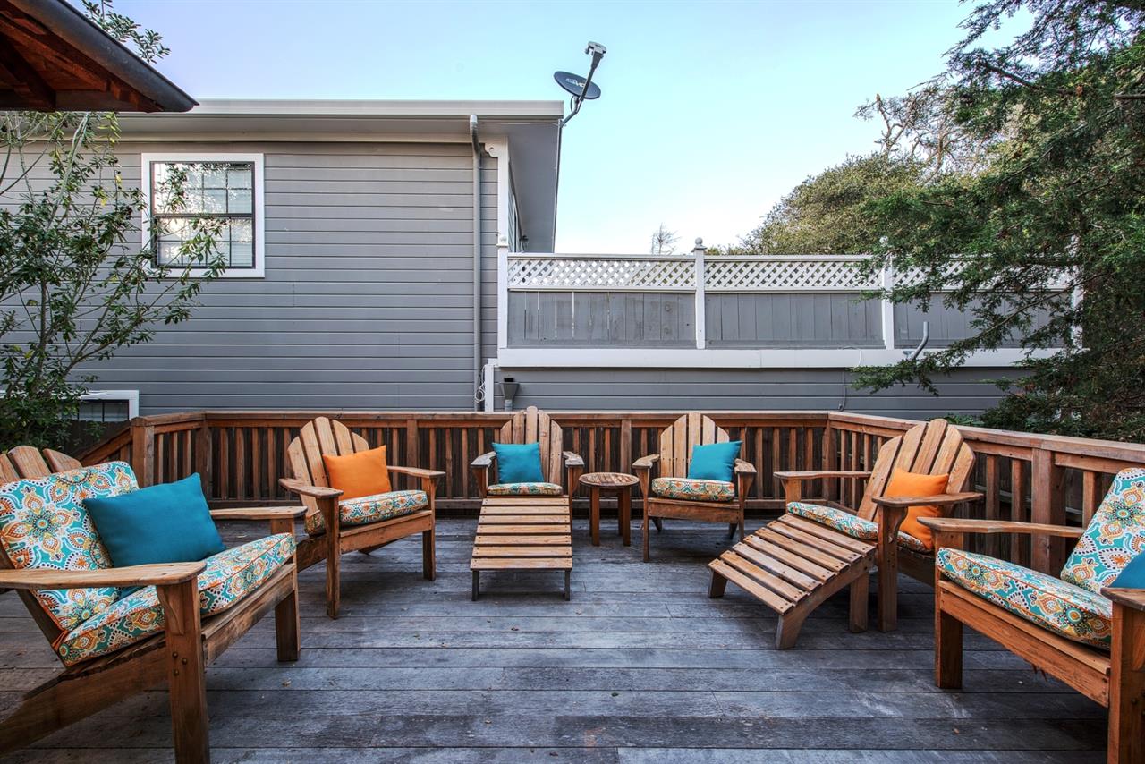 Back Deck with a Gas BBQ Grill