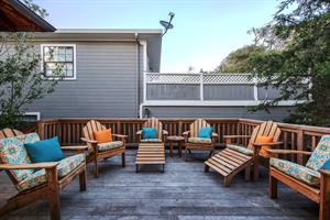 Back Deck with a Gas BBQ Grill