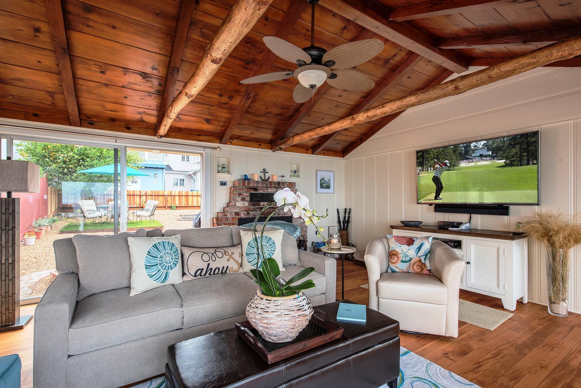 Vaulted Ceilings  Beautifully Restored Hardwood Floors