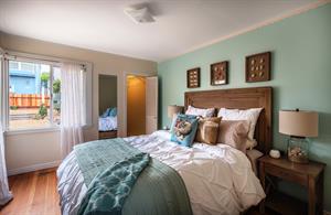 Bedroom 1 has a Plush Queen Bed
