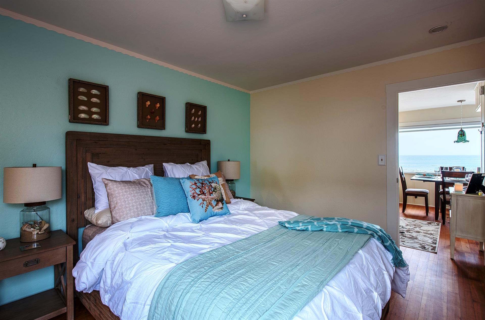 Bedroom 1 has a Plush Queen Bed
