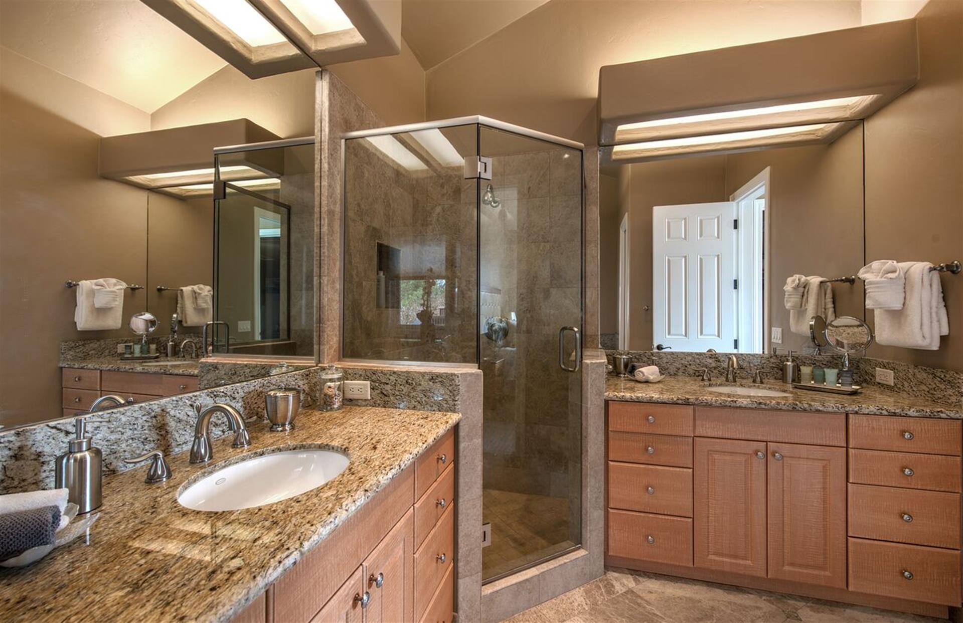 En Suite Bath  Whirlpool Tub, Separate Shower, Two Vanities