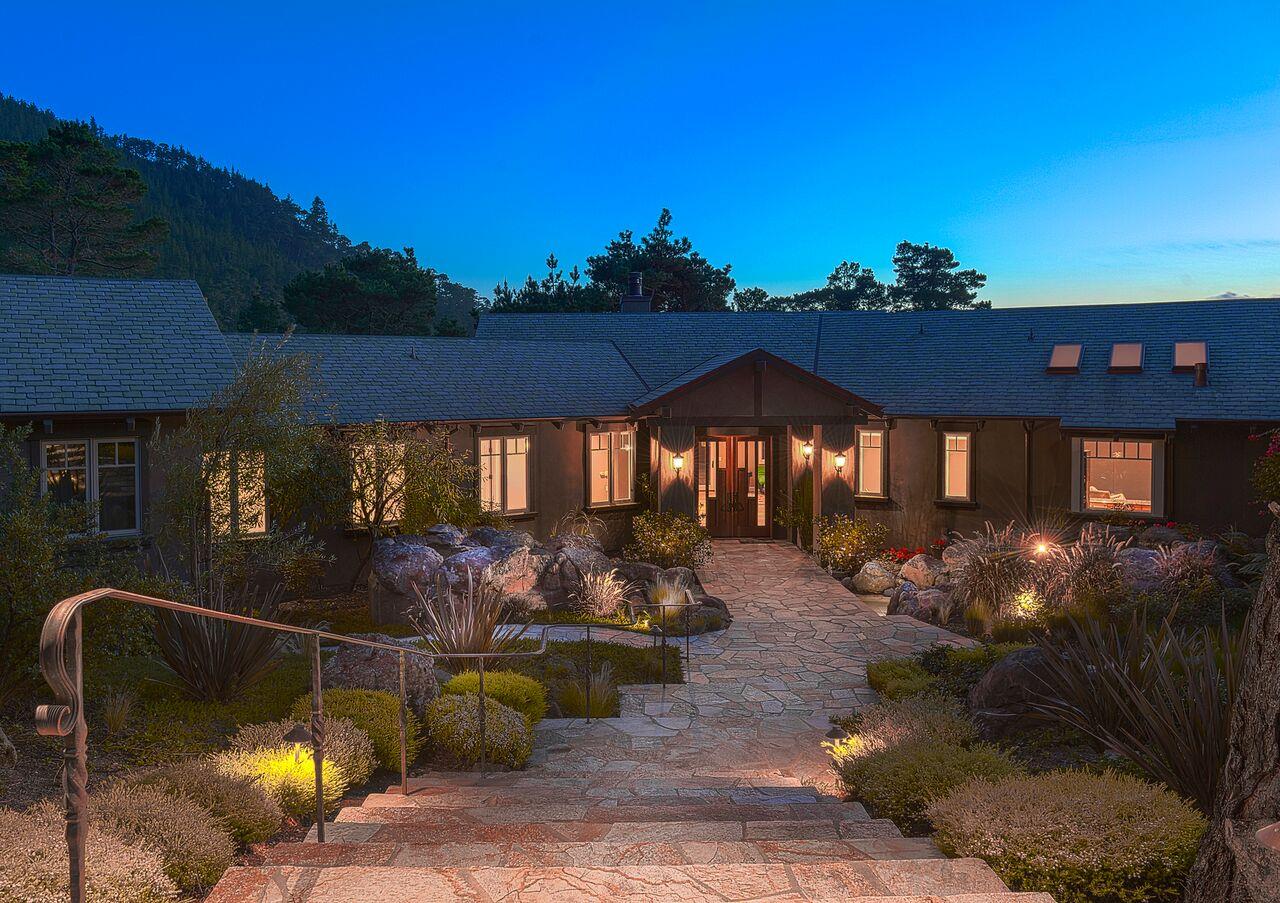 A Twilight View of this Gracious Estate