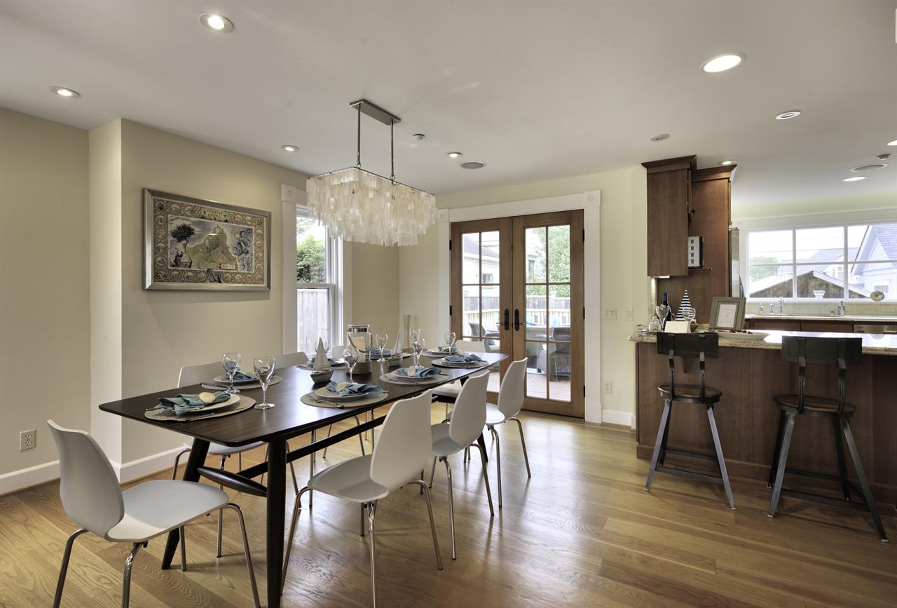 Open Concept Living Room, Dining and Kitchen