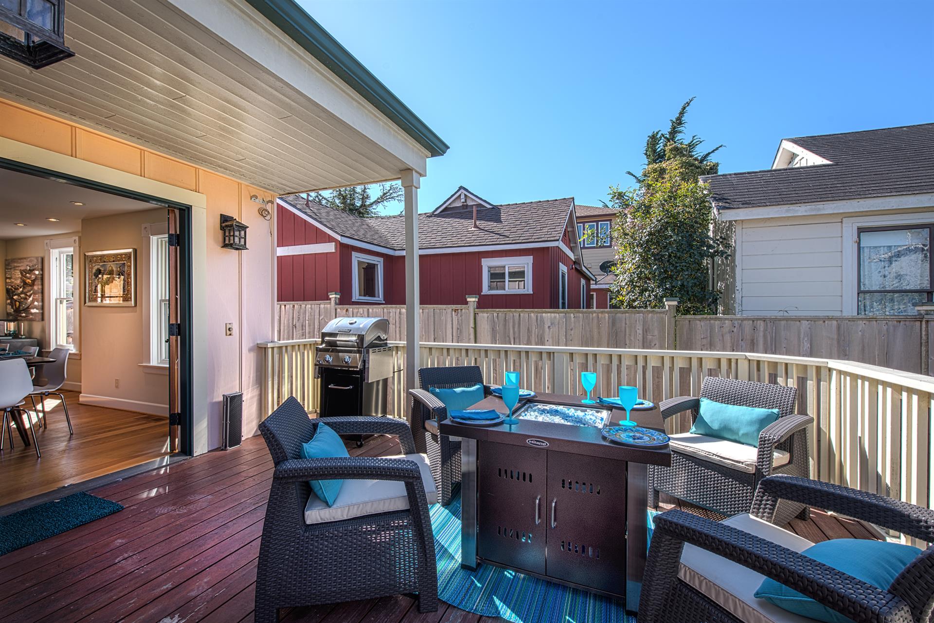 Outdoor Living Space   House has a New Exterior Paint Color