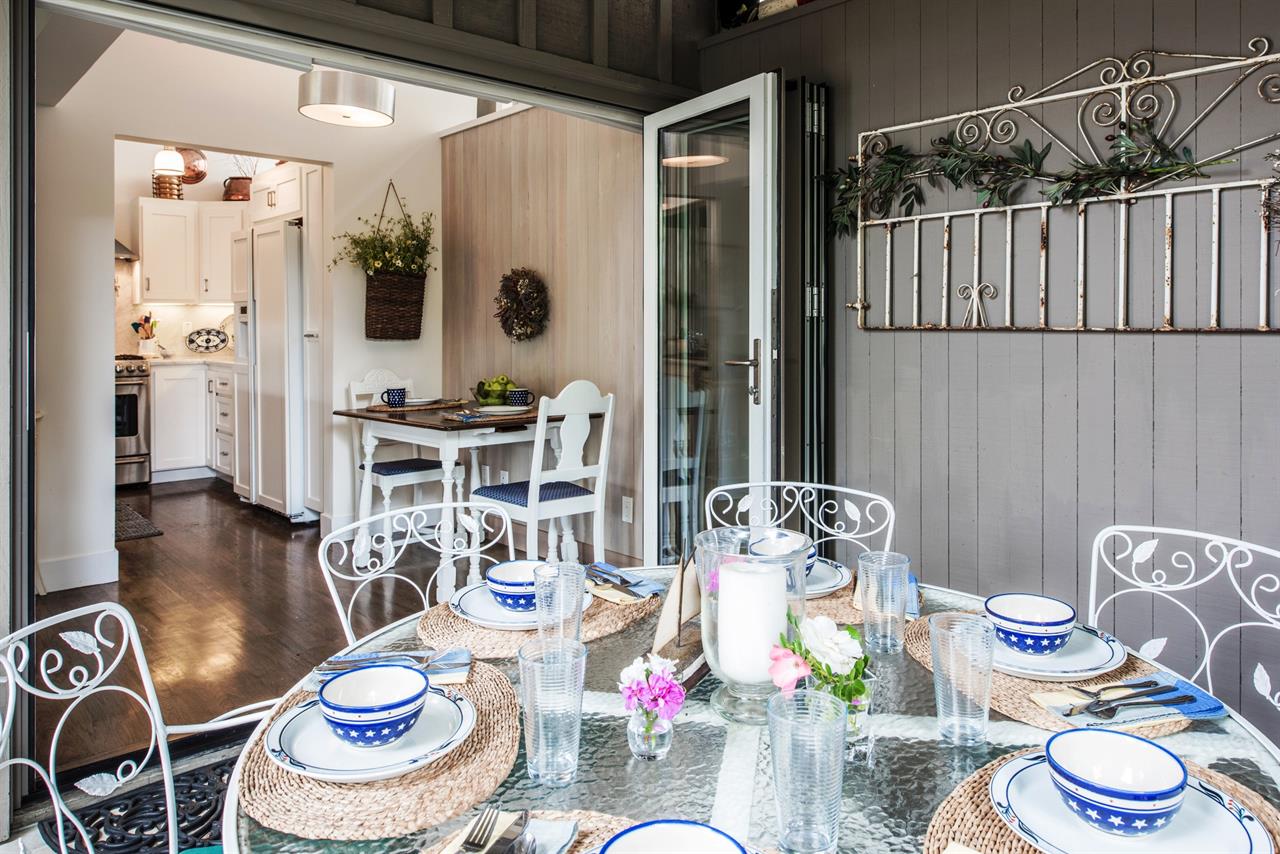 One of Two Outdoor Patios