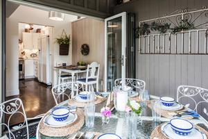 One of Two Outdoor Patios