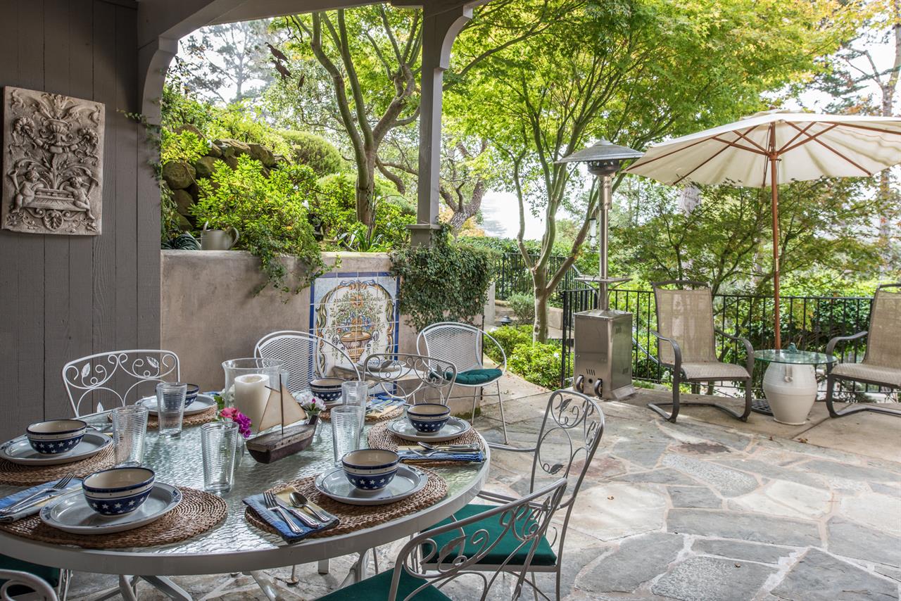 One of Two Outdoor Patios